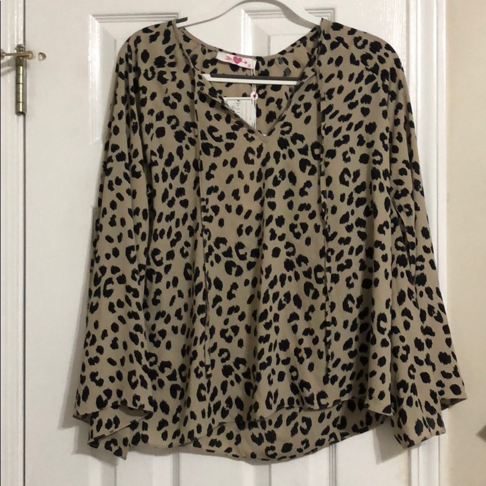 Buddy Love Taupe Troy Top. Never been worn